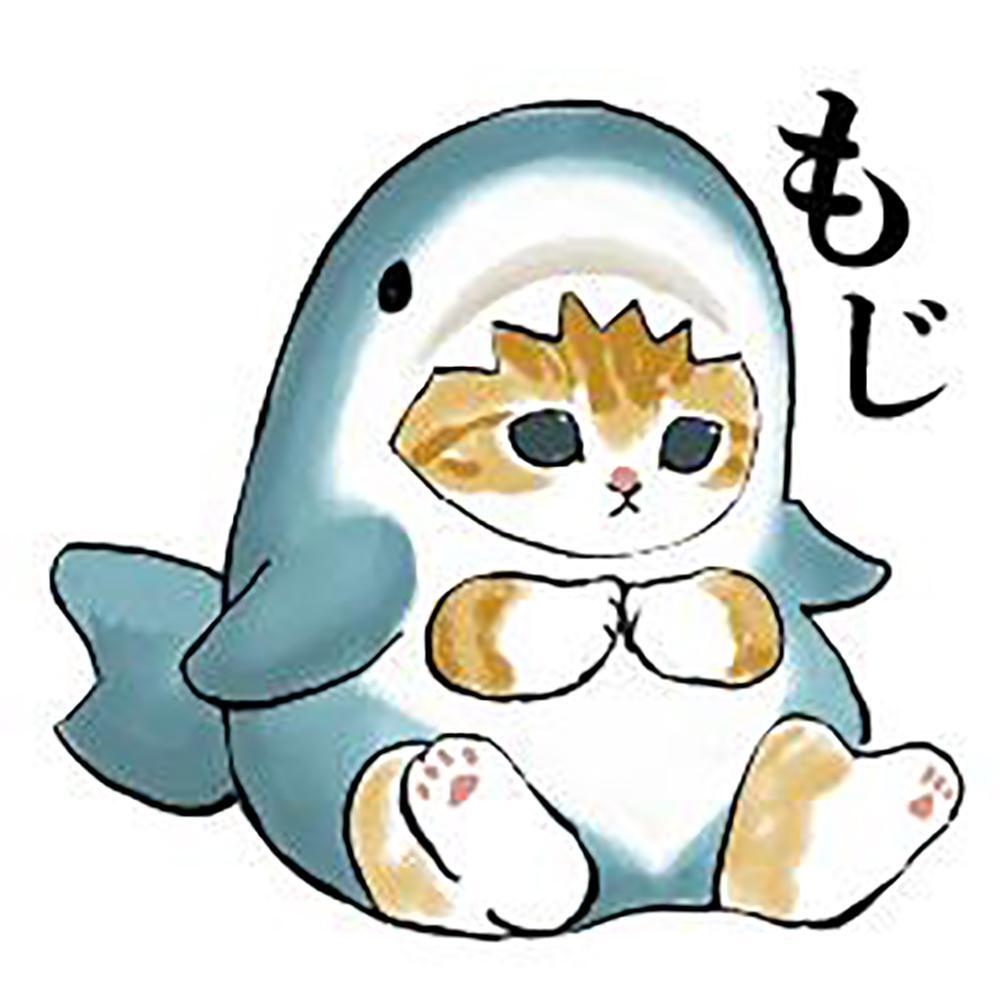 Котик акула рисунок