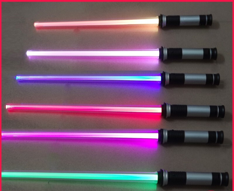 Световой меч Star Wars,Телескопический Лазерный Меч 2-В-1 Светодиодный ...