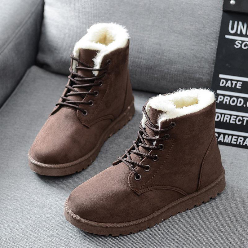 Зимне ботинки коричневые