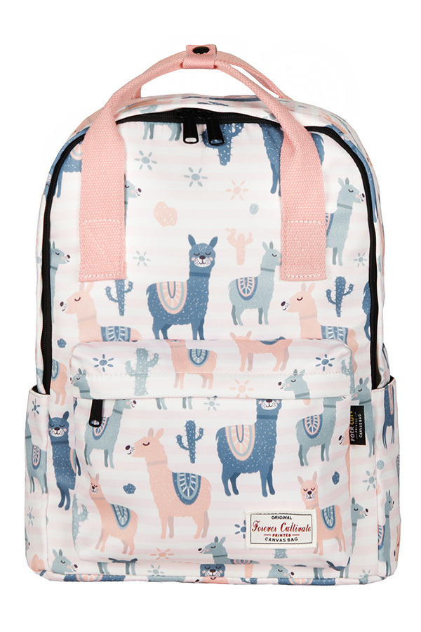 Розово белый рюкзак