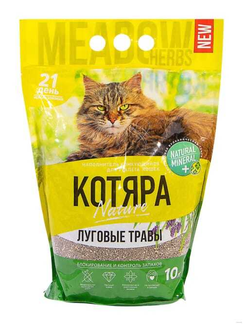 Наполнитель для кошачьего туалета котяра