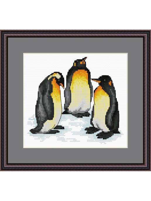 Оригинал схемы вышивки «Пингвинчики» (№1875401)