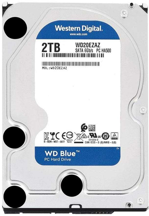 WesternDigital2ТБВнутреннийжесткийдискBlue3.5"5400об/мин(WD20EZAZ).Уцененныйтовар