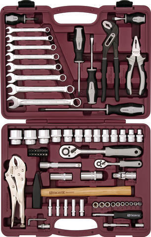 Набор инструментов универсальный THORVIK UTS0072 1/4 1/2 72 пр