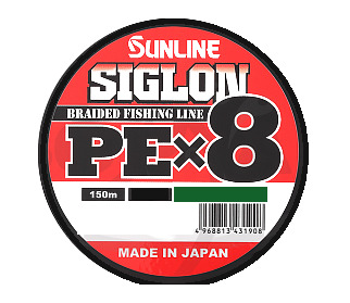 Sunline,ШнурSiglonPEX8,150м,DarkGreen,0.8,12lb