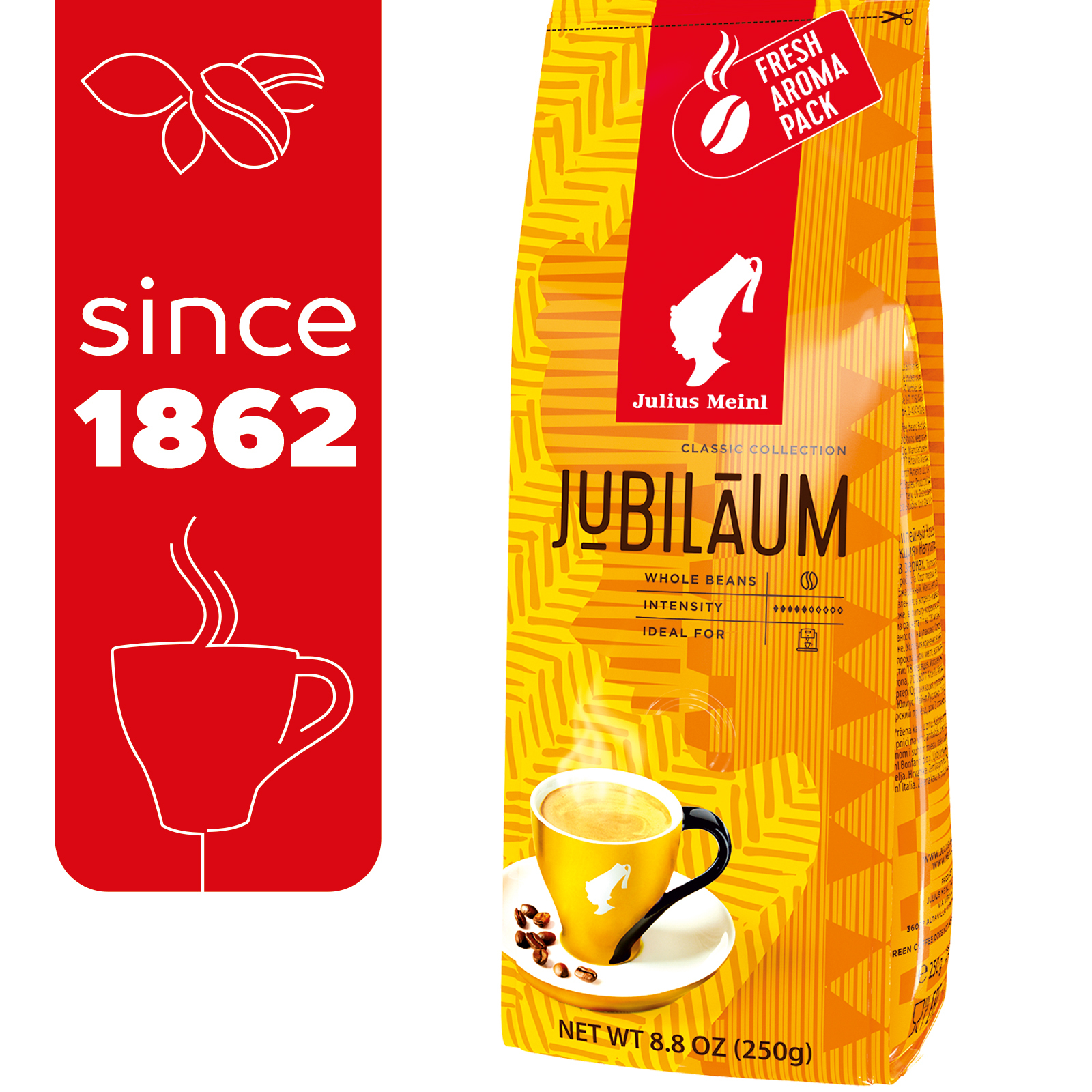 Кофе в зернах Julius Meinl Jubilaum (Юбилейный), средняя обжарка 250 г