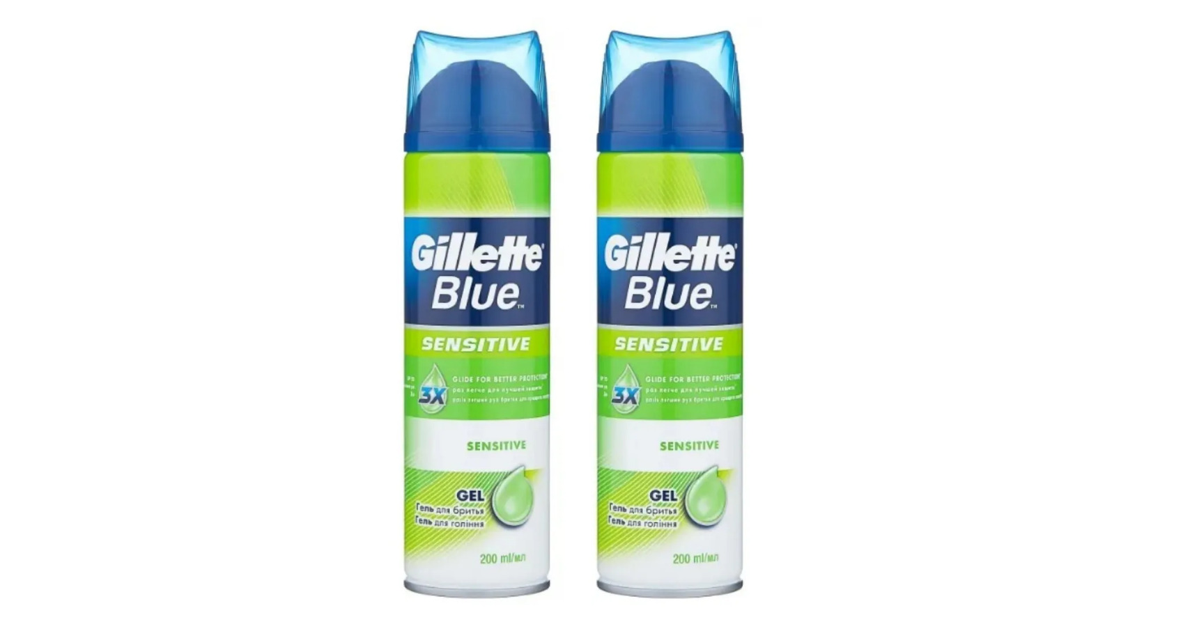 Гель для бритья blue чистое бритье 200мл gillette