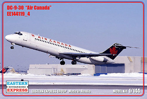 Сборная модель Восточный Экспресс ЕЕ144119_4 Авиалайнер DC 9 30 Air Canada Масштаб 1/144