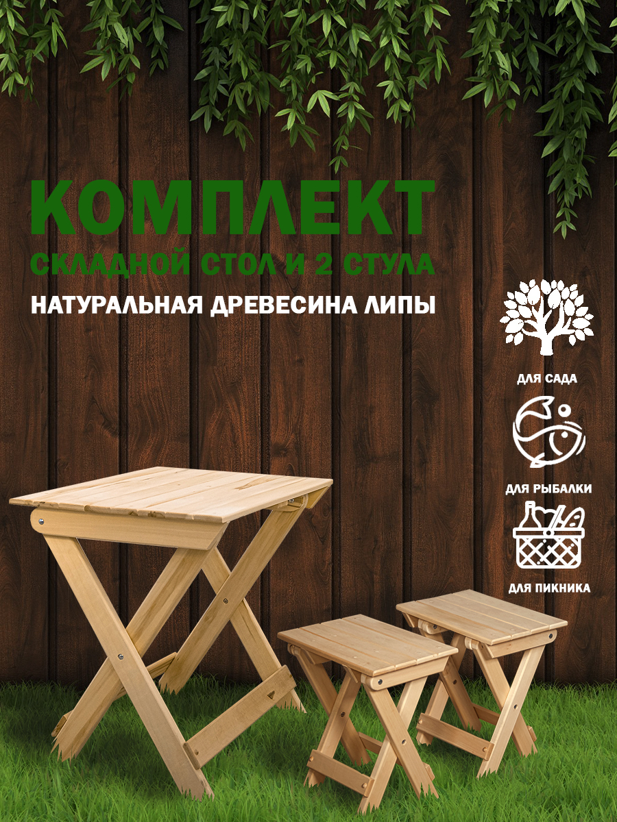 Набор садовой мебели: EVITA комплект мебели, Массив дерева, Табуреты, Стол  купить по выгодной цене в интернет-магазине OZON (540111386)