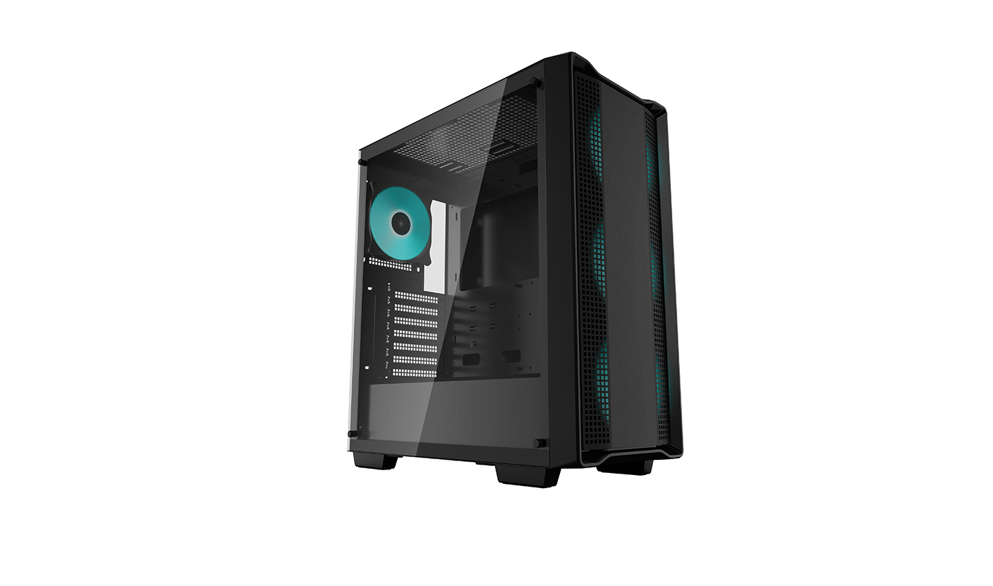 Deepcool cc560 как снять переднюю крышку Корпус Deepcool CC560 без БП, боковое окно (закаленное стекло), 3x120мм LED вент