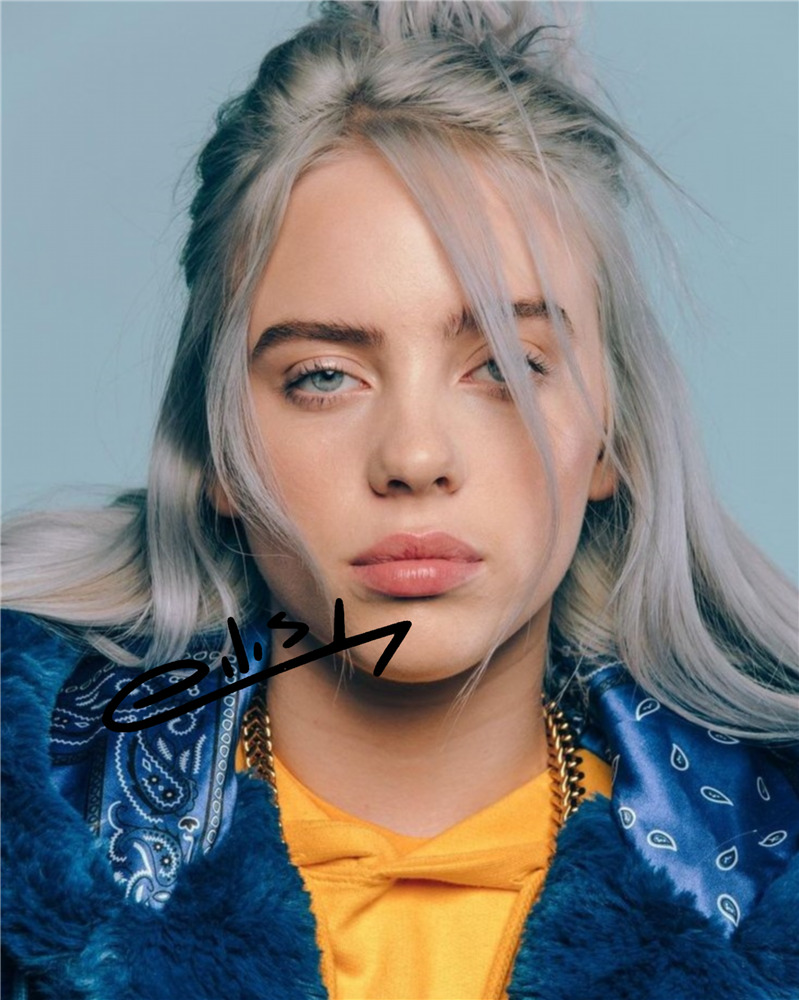 Автограф Билли Айлиш - Автограф Billie Eilish Singer - Фото с автографом,  Подписанная фотография, Автограф знаменитости, Подарок, Автограмма, Размер  20х25 см - купить с доставкой по выгодным ценам в интернет-магазине OZON ...