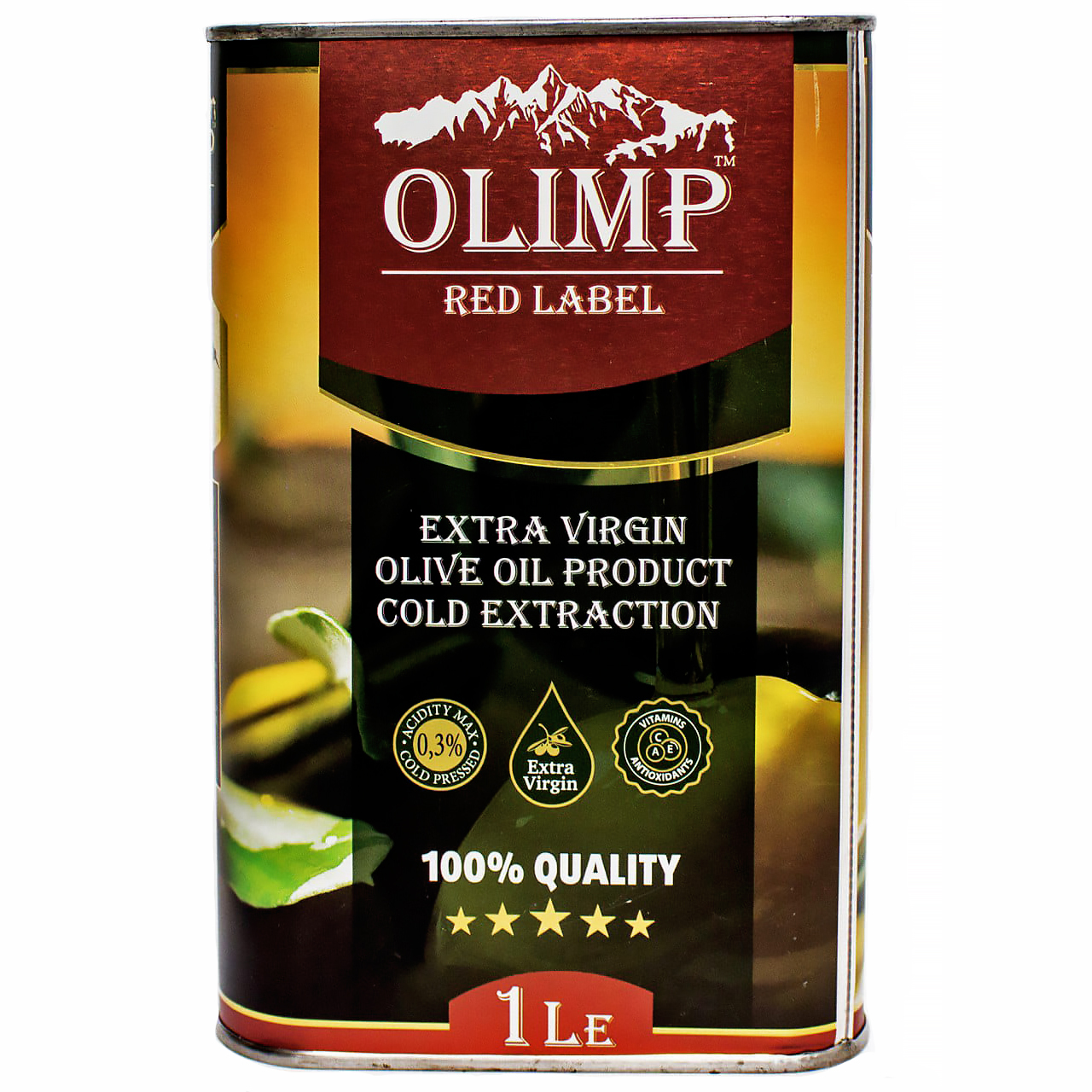 Оливковое масло Olimp Red Label Extra Virgin Olive Oil Cold Extraction, 1л