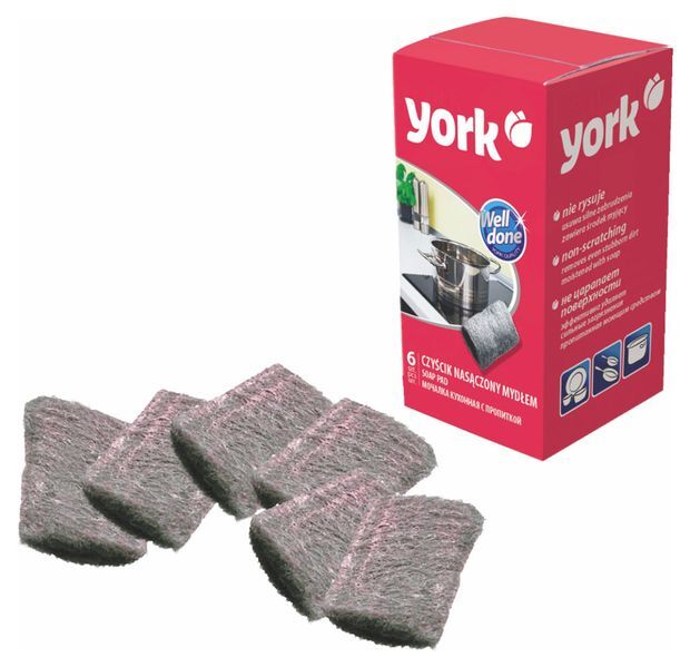 York 12. Губка-мочалка York 6шт металл с пропиткой. Металлическая губка York с пропиткой, 6 шт.. Arix губки для посуды с мыльной пропиткой. Губка Arix, 1 шт, 1 уп..