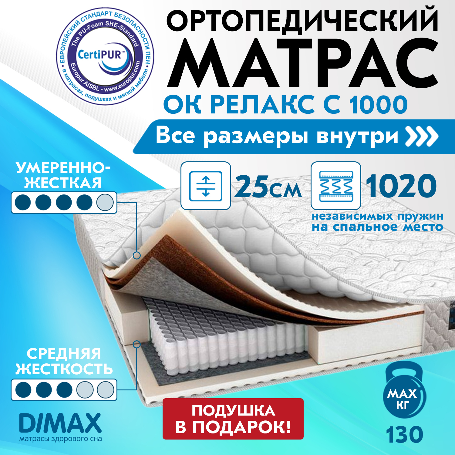 Матрас димакс ок релакс с1000