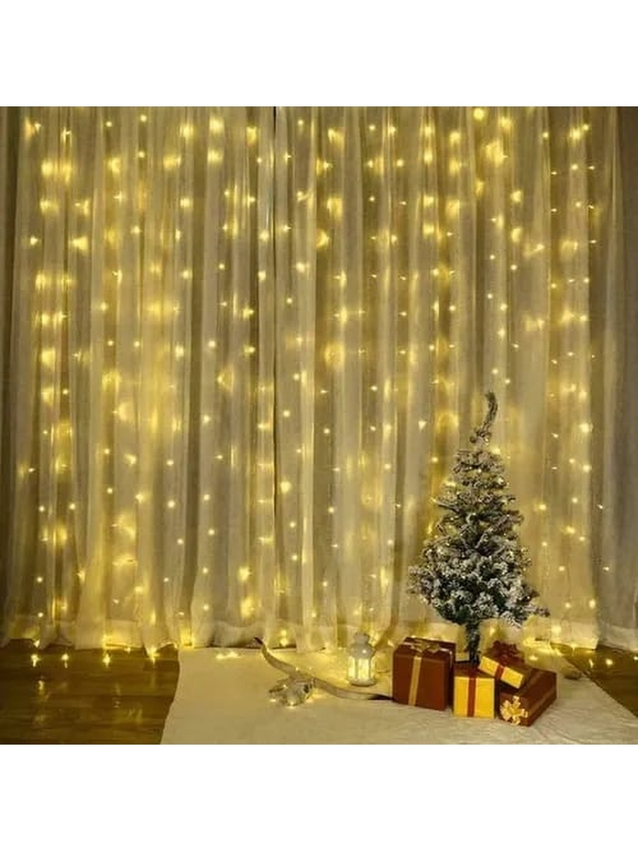 Гирлянда штора Curtain Lights 3*3