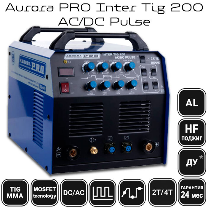 Aurora pro inter tig 200 ac dc pulse схема