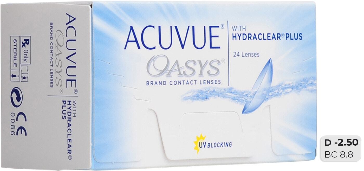 Acuvue oasys недельные. Acuvue Oasys with Hydraclear Plus. Acuvue Oasys with Hydraclear Plus -1,5. Acuvue Hydraclear Plus -3/8.4. Acuvue Oasys -1.75 8.4 24 шт.