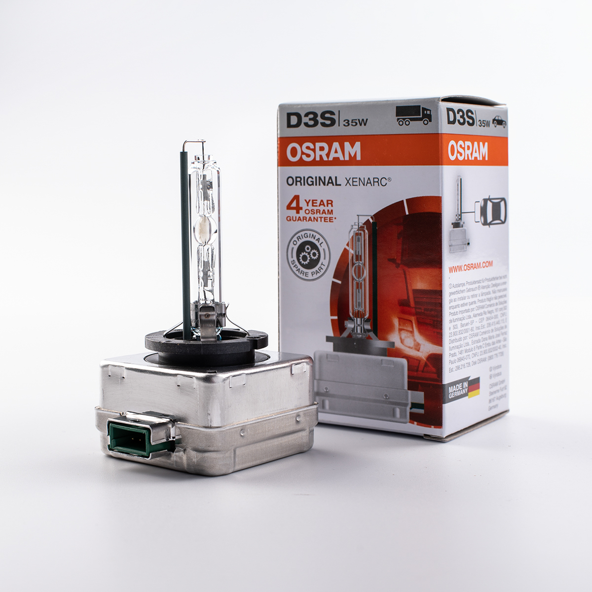 66340 osram d3s xenarc. 66340 fortluft 66340 лампа ксеноновая d3s 4300k 12v 35w pk32d-5.