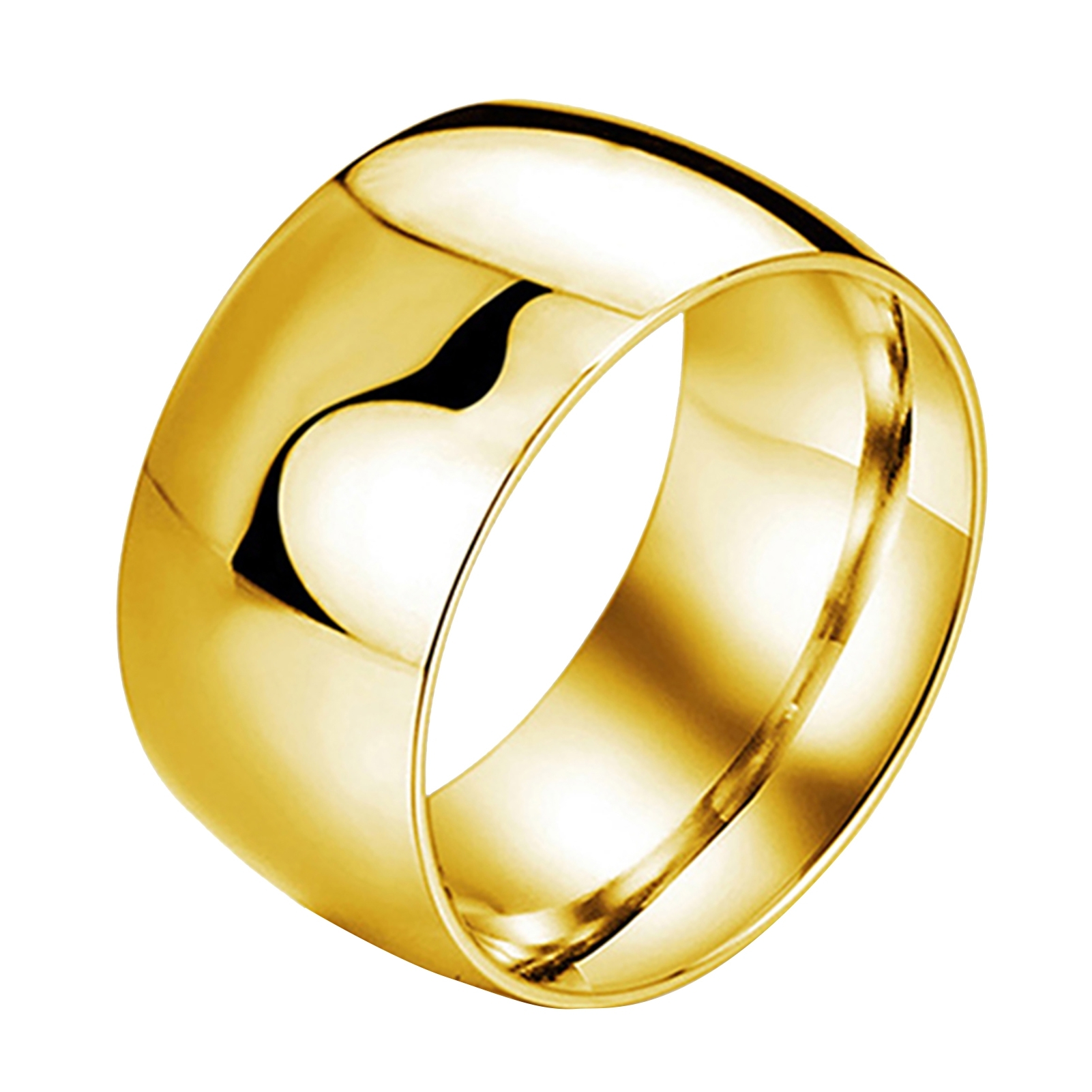 Кольцо обручальное женское широкое золотое
