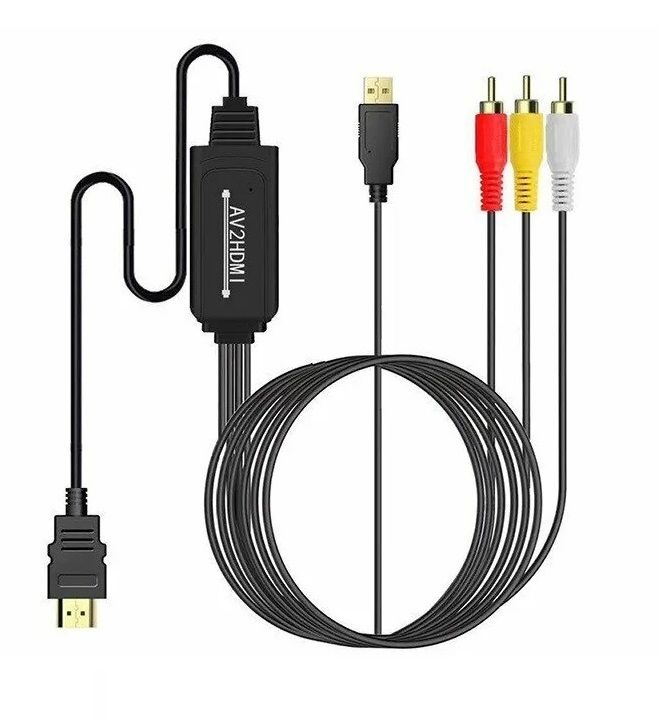 Переходник-конвертер из AV в HDMI AV2HDMI 1.8 метра