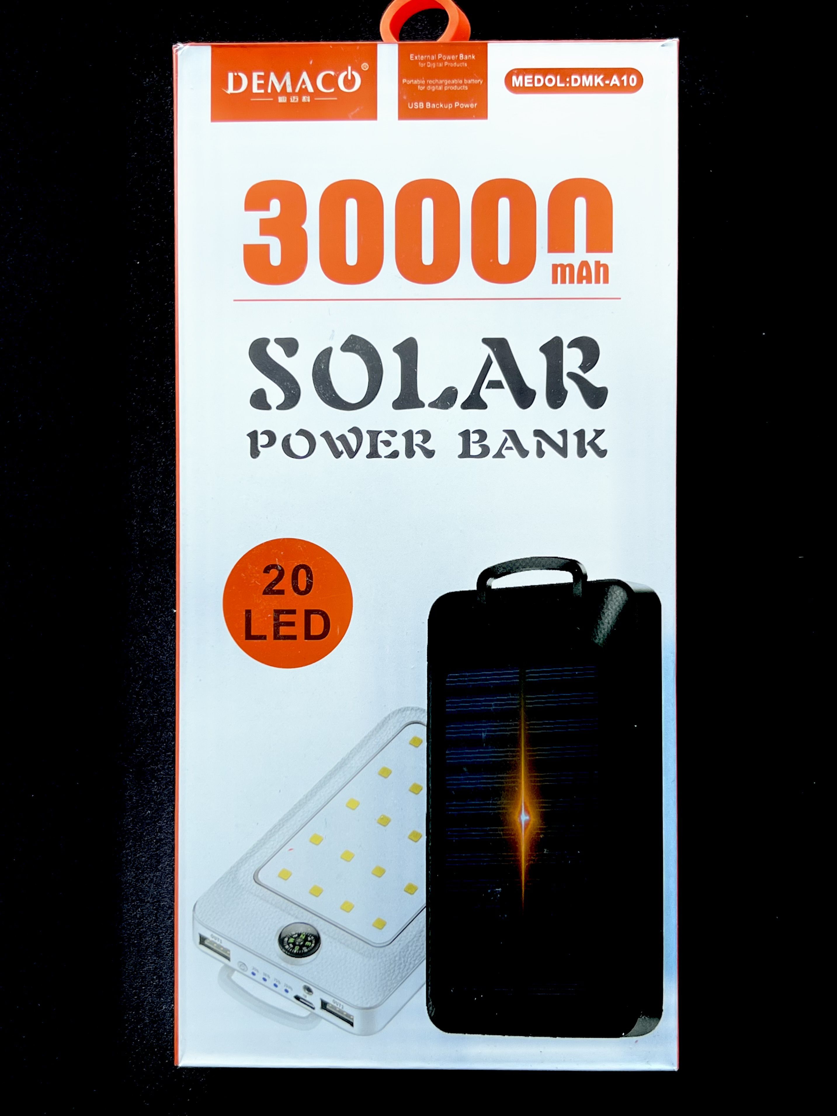 Повербанк demaco. Power Bank 30000mah DMK-a9/a10 Solar Demaco.