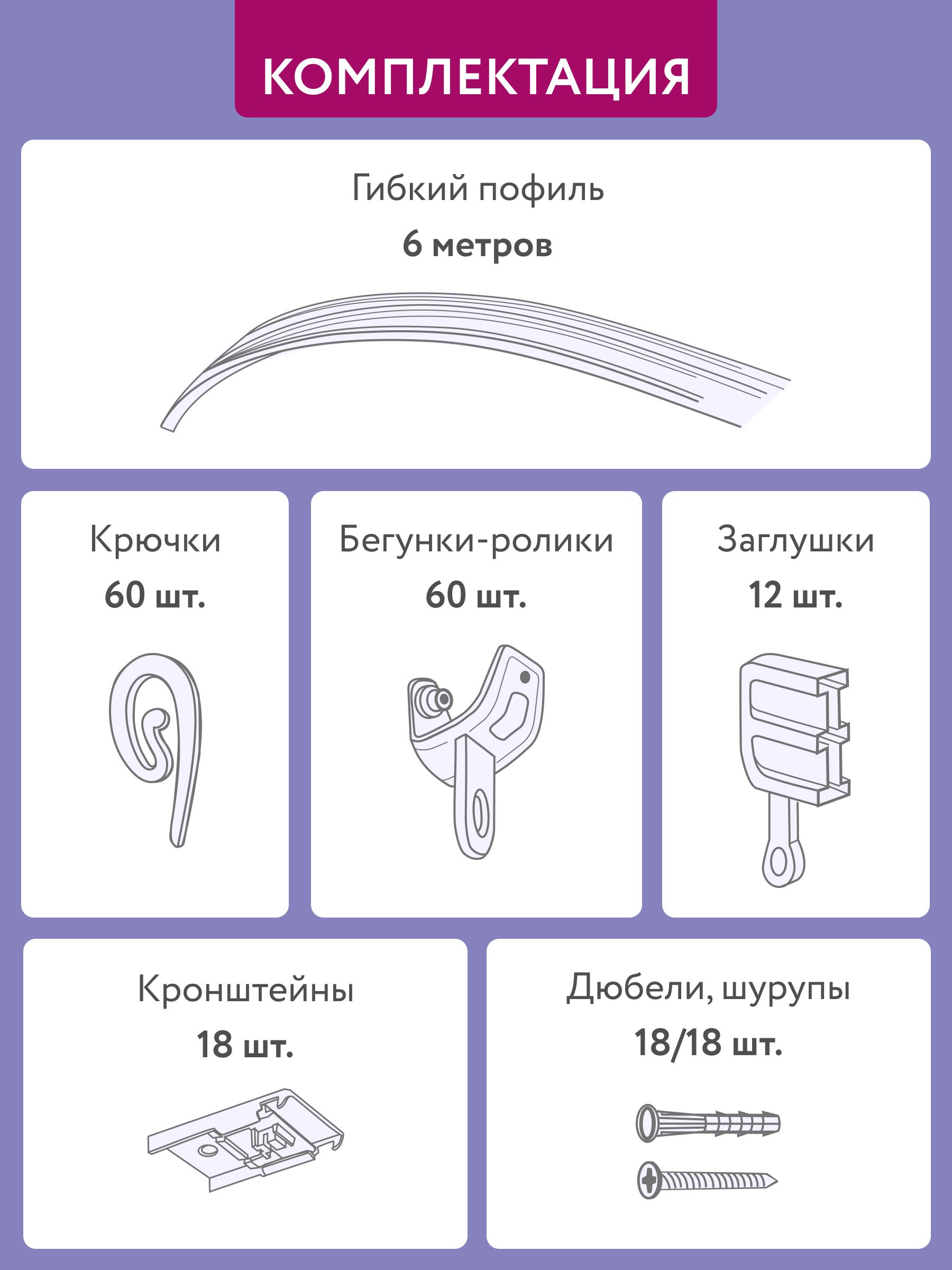 Гибкий карниз для штор в леруа мерлен