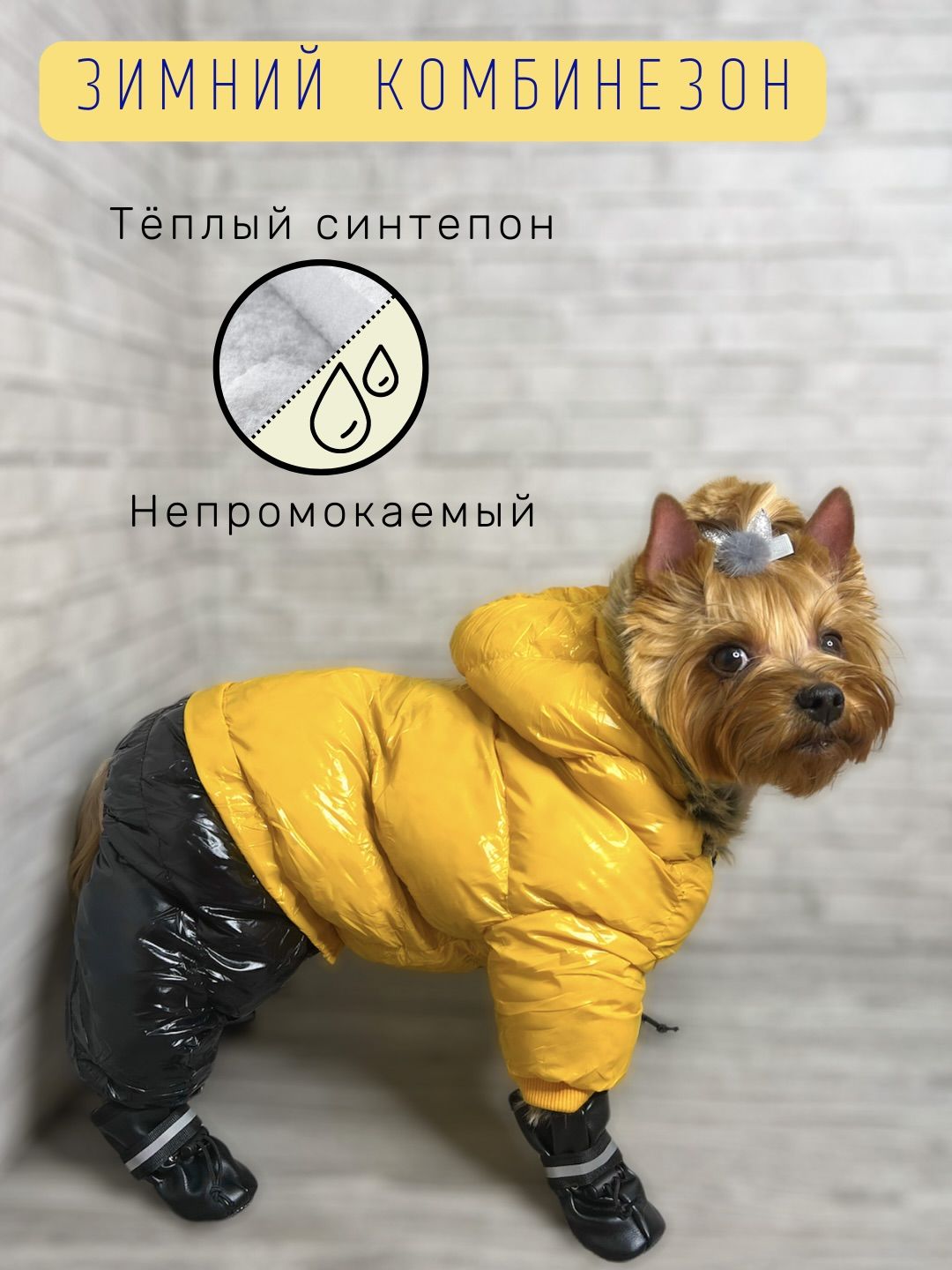 Тузик комбинезон для породы скай-терьер холодный - интернет-магазин «Pet Team»