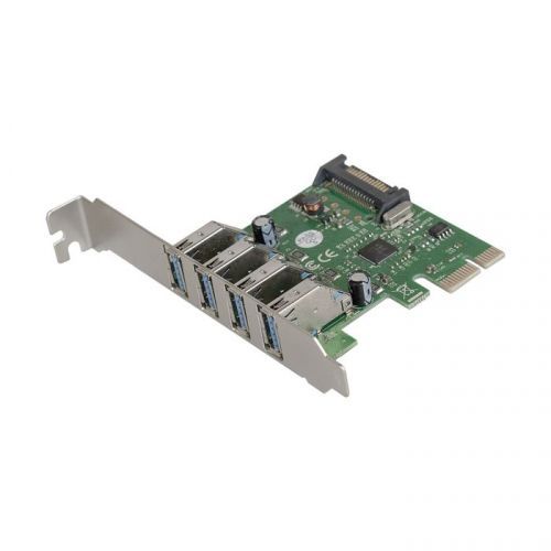 ExeGate Сетевой контроллер Контроллер EXE-314 (OEM) PCI-Ex1, USB3.0, 4 port-ext (EX283716RUS)