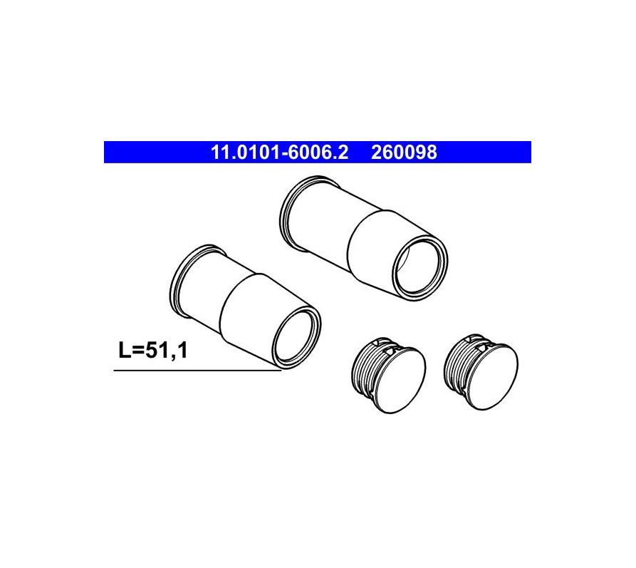 Ate Ремкомплект суппорта, арт. 11010160062