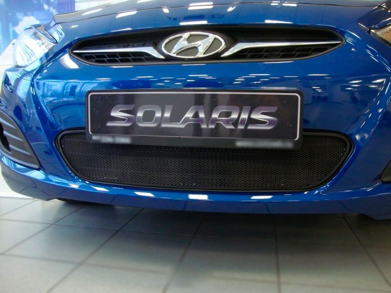 Защитная сетка радиатора HYUNDAI Solaris 2 рестайлинг купить: цена, доставка, гарантия, тюнинг