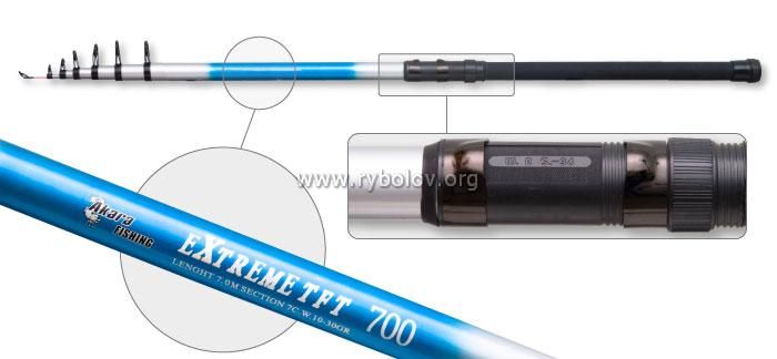 Удилище телескоп стекло д/с Akara Extreme (10-30) 7,0 м