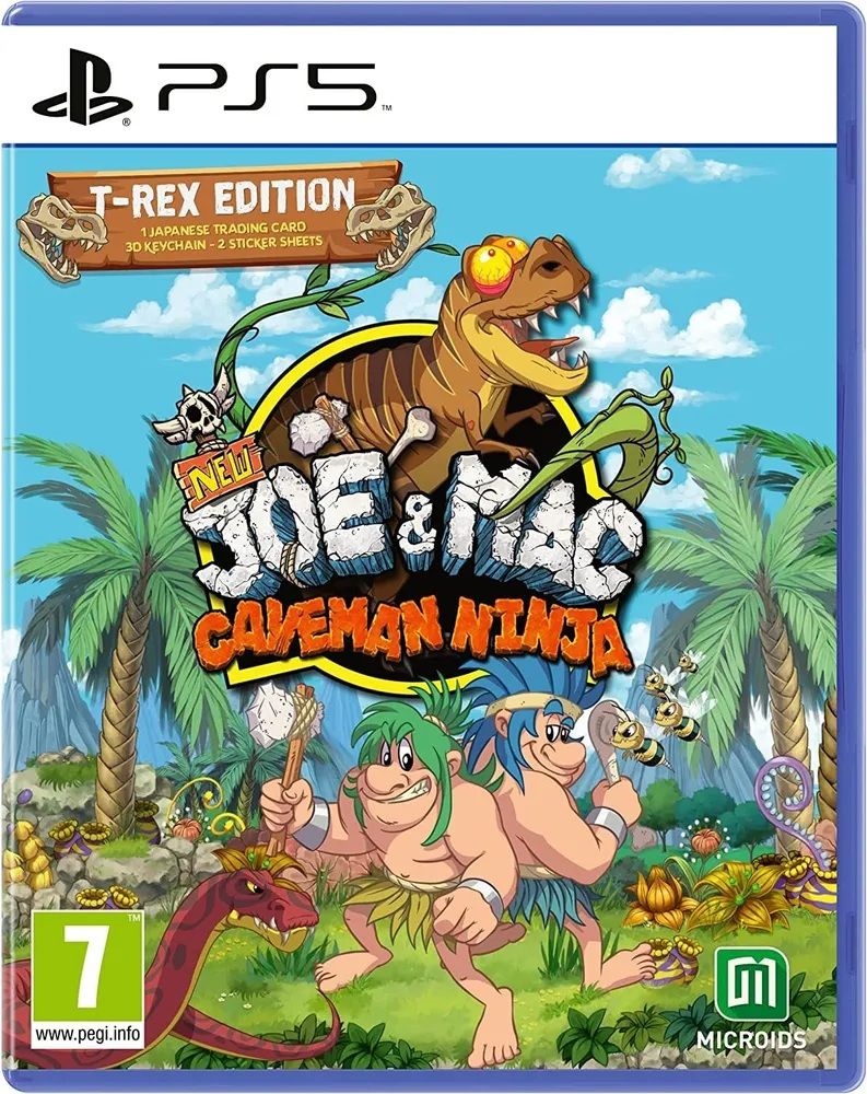 Игра New Joe & Mac - Caveman Ninja T-Rex Edition (PlayStation 5 купить по  низкой цене с доставкой в интернет-магазине OZON (821057868)