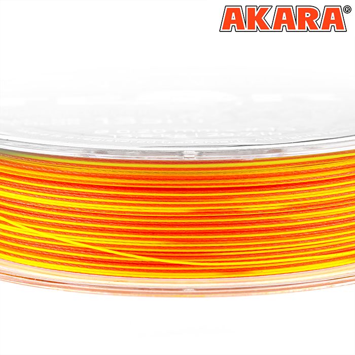 Шнур Akara Teuri X-9 Yellow-Orange 135 м 0,15
