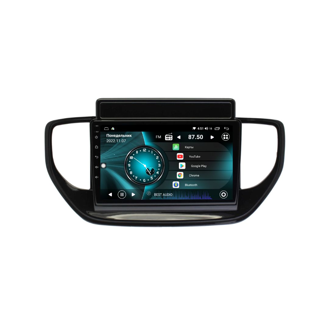 Автомагнитола для Hyundai Solaris 2020+ 1Гб+16Гб 4-ядерный процессор IPS  экран Wi-Fi Bluetooth GPS USB FM-радио поддержка кнопок на руле / Хендай  Солярис 2 рестайлингШтатное место - купить в интернет-магазине OZON с  доставкой