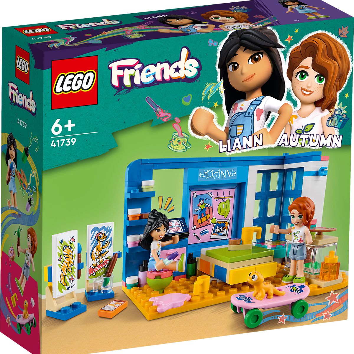 Конструктор LEGO Friends 41739 Комната Лиэнн - купить с доставкой по  выгодным ценам в интернет-магазине OZON (849325793)