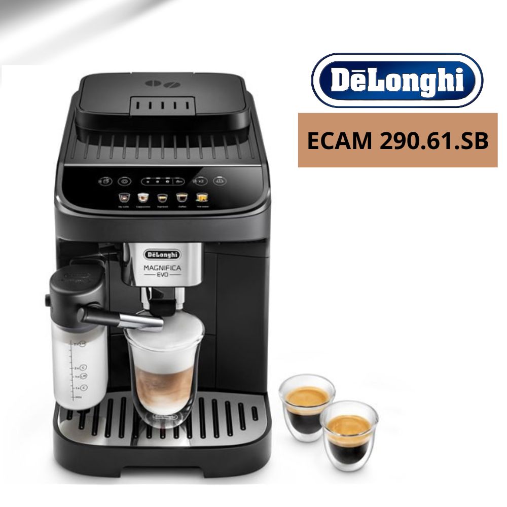 Автоматическая кофемашина delonghi ecam 290.61 черный. Delonghi 290.61. Кофемашина de'Longhi magnifica EVO ECAM 290.61. B бок. Кофемашина de'Longhi magnifica EVO ECAM 290.61. B вид с боку. Кофемашина de'Longhi magnifica EVO ECAM 290.61. B подробные Размеры корпуса.