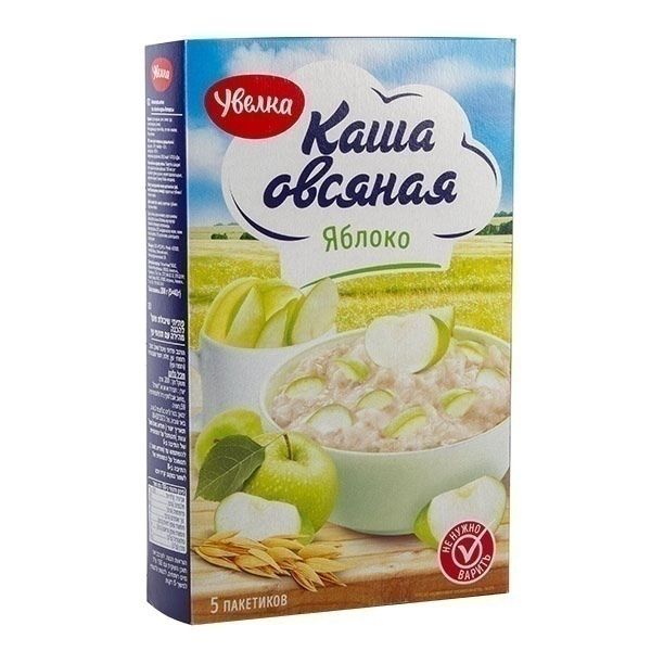 Каша с яблоком в упаковке