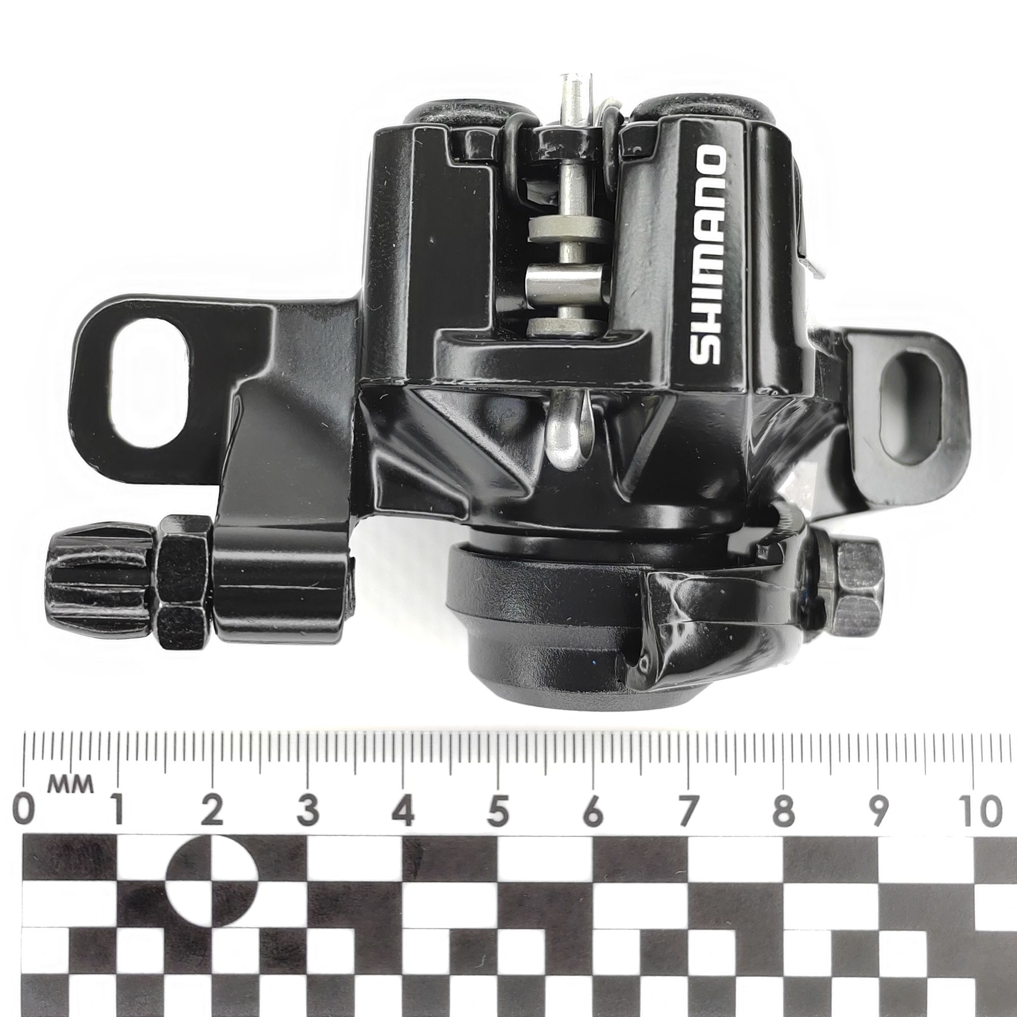 Shimano Тормоза для велосипедов BR-M375, с адаптером, болтами и колодками, R140/F160, черный — Товары для велоспорта