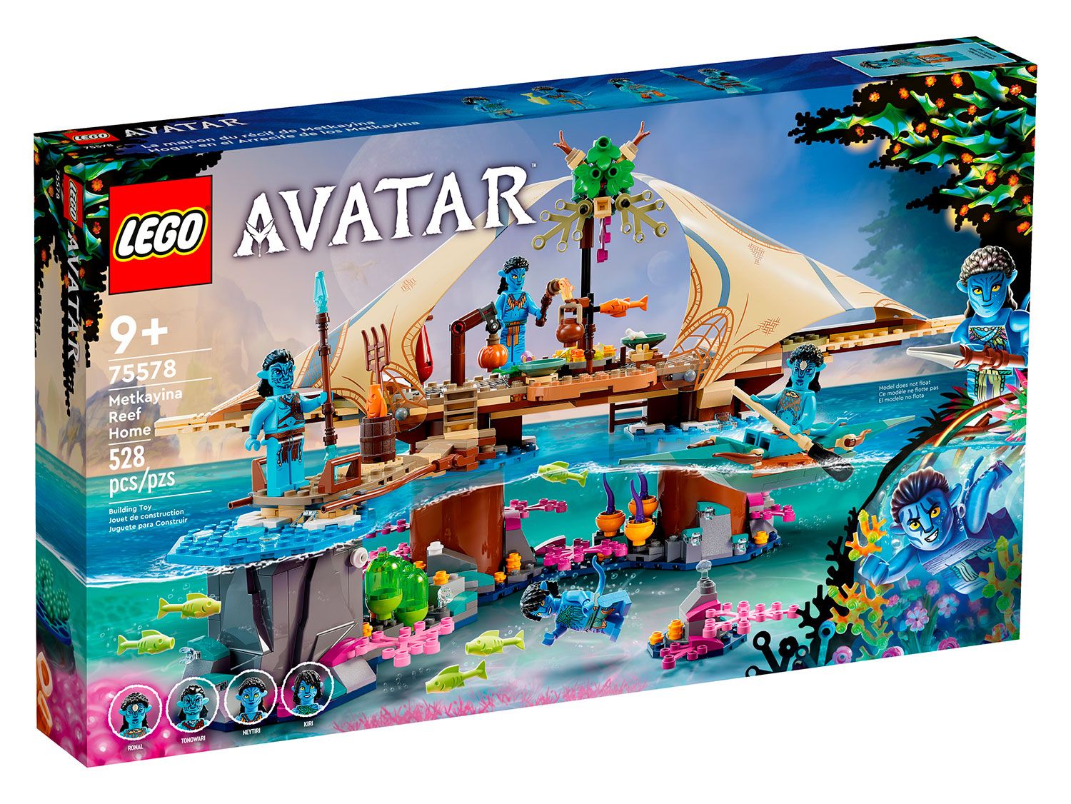 Конструктор LEGO Avatar Дом Риф Меткайна, 528 деталей, 9+, 75578 - купить с  доставкой по выгодным ценам в интернет-магазине OZON (870207957)