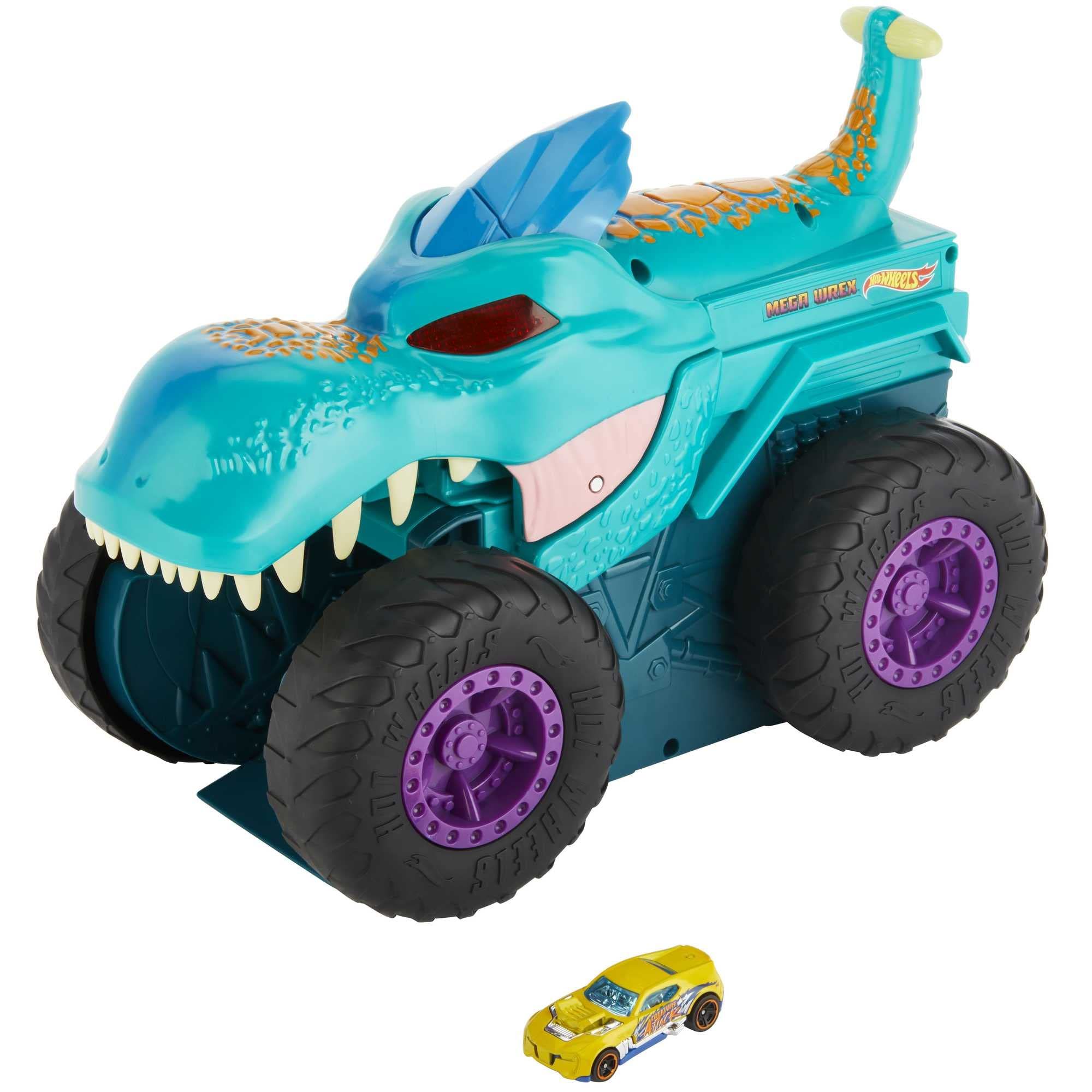 Игровой набор Mattel Hot Wheels Монстр Трак, Голодный Мега Рекс - купить с  доставкой по выгодным ценам в интернет-магазине OZON (874862742)