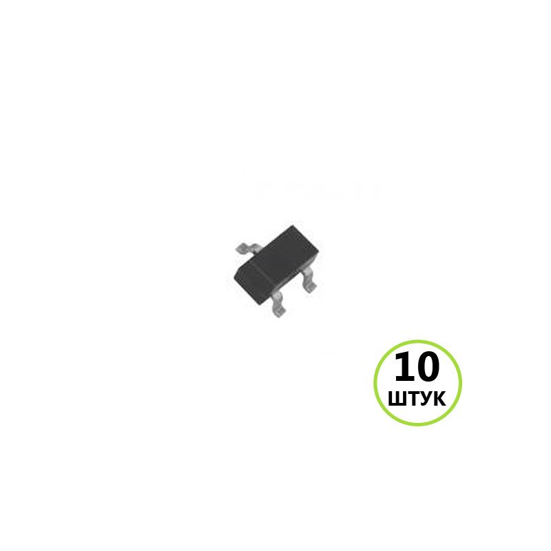 Транзистор, 10штук,ы AO3400 (маркировка A09T) - N-Channel MOSFET, 30V, 5.8A, SOT-23
