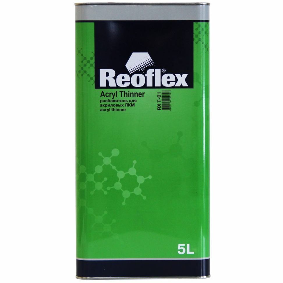 Разбавитель REOFLEX Acryl Thinner для акриловых ЛКМ стандартный, канистра 5 л., RX T-01