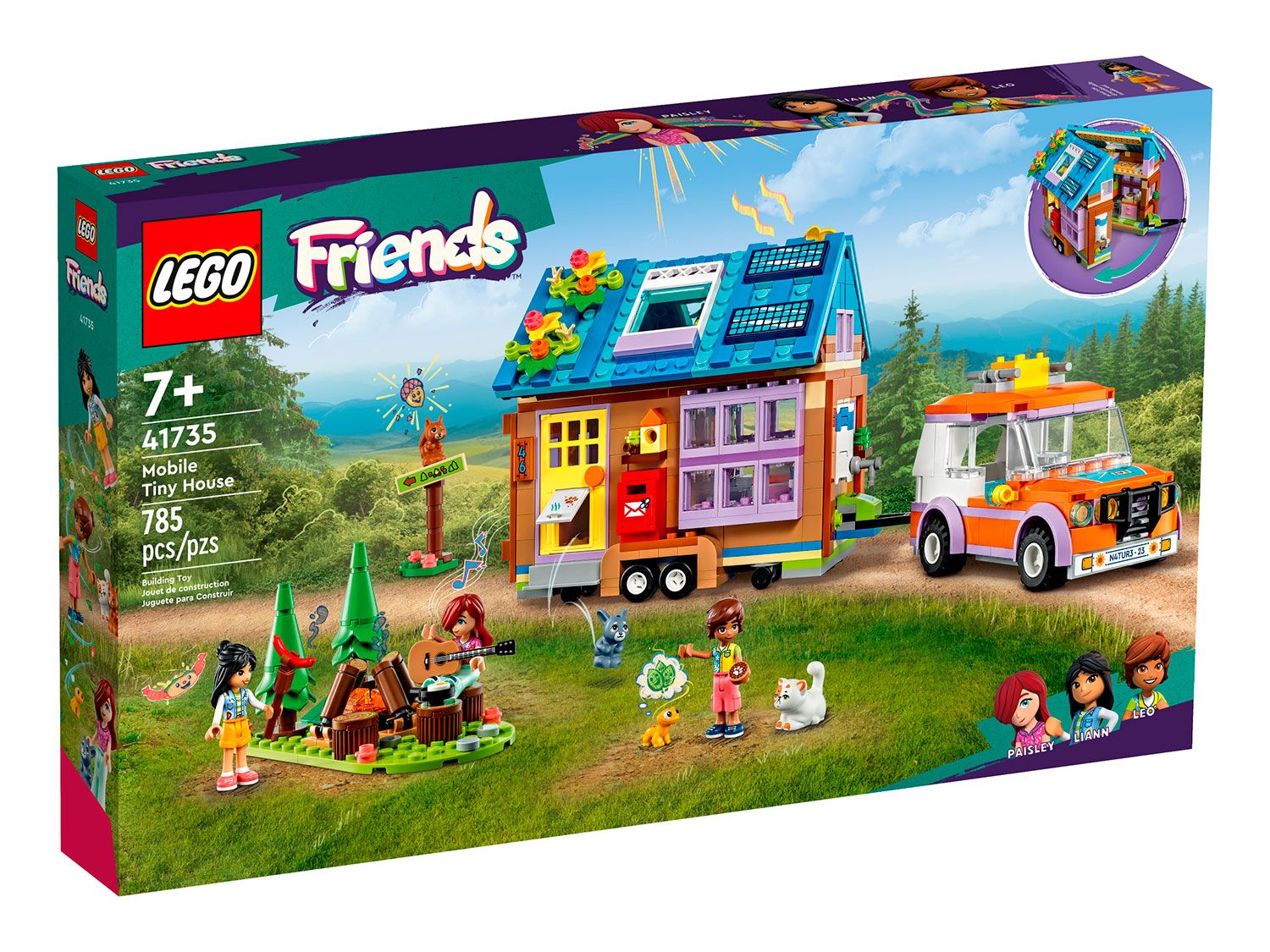 Конструктор LEGO Friends Передвижной домик, 785 деталей, 7+, 41735 - купить  с доставкой по выгодным ценам в интернет-магазине OZON (887530415)