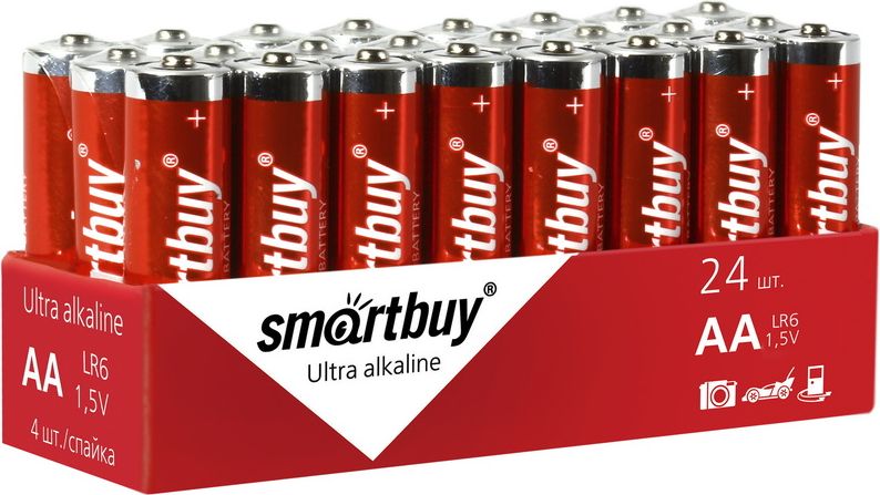 БатарейкаалкалиноваяSmartbuyLR6/4S(24/480)(SBBA-2A24S)