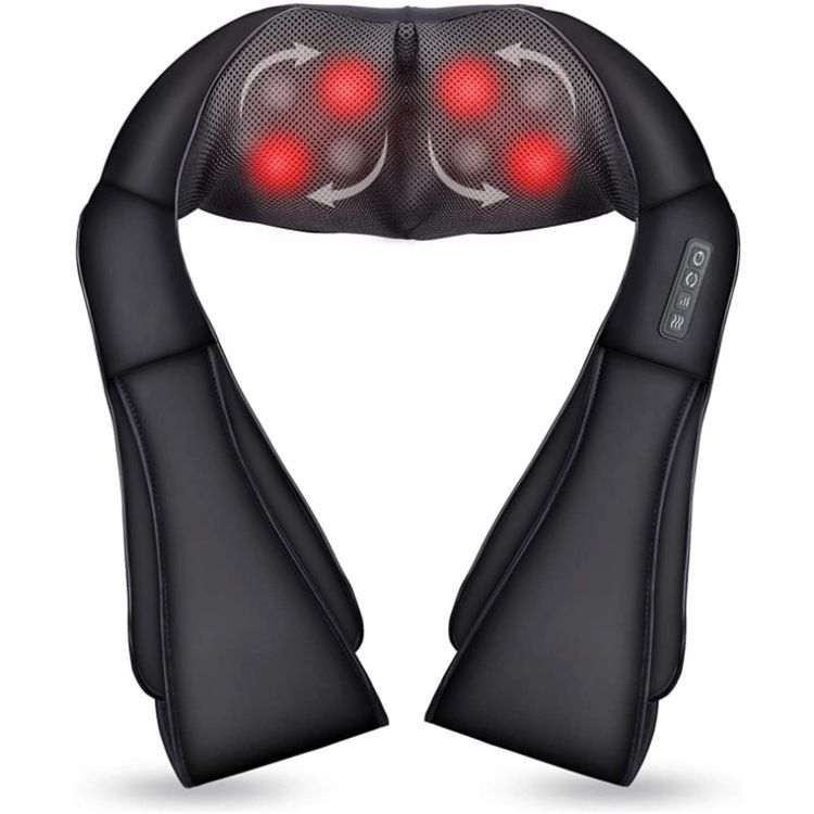 Shoulder and neck massager. Shiatsu массажер Neck Shoulder. Массажер для шейного отдела Clevercare JF-mb01 черный.