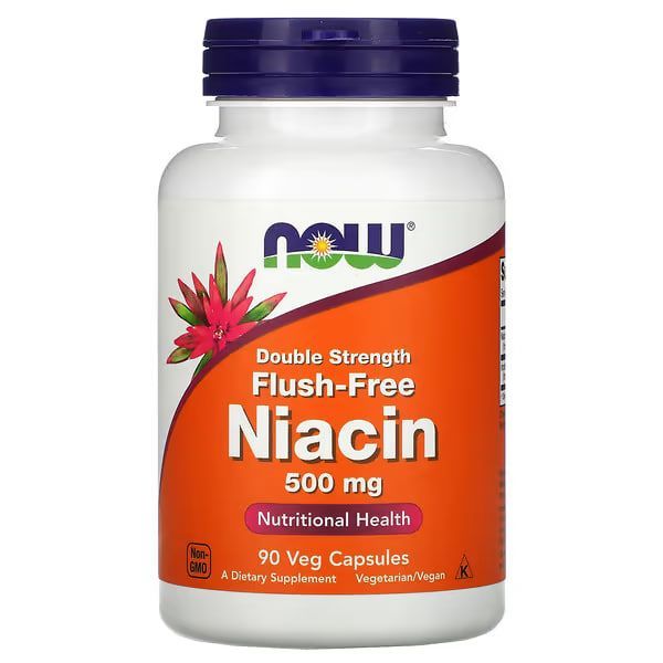 NowFoodsB3Niacin,500мг,90капсул,Flushfree