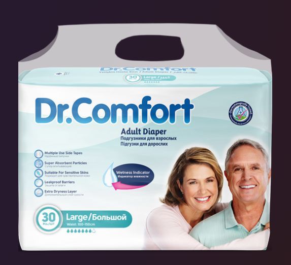 Подгузники для взрослых Dr.COMFORT L 30 шт