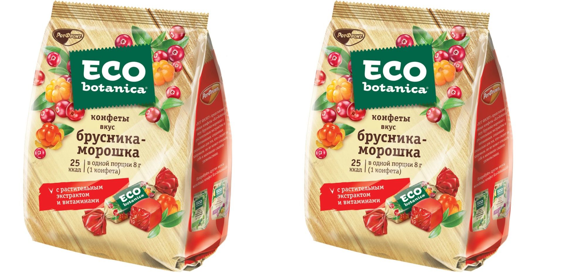 Мармелад Eco Botanica со вкусом брусники и морошки 200 г