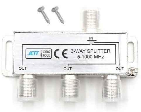 ТВ Сплиттер ( VIDEO SPLITTER) 3 Way 5-1000 МГц(Без F-Разъемов В.