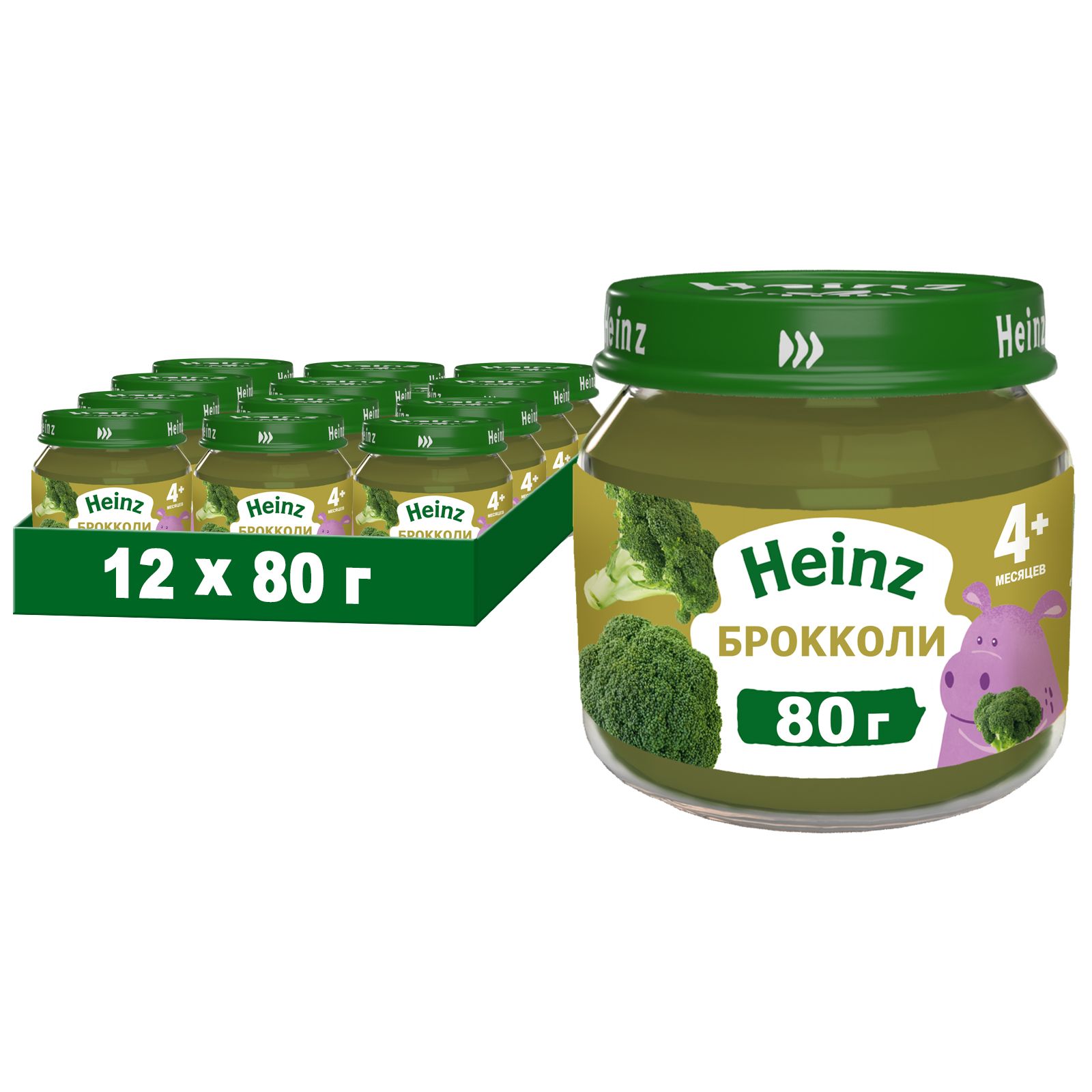 Пюре овощное Heinz с 5 месяцев, брокколи, 80 г x 12 - купить с доставкой по  выгодным ценам в интернет-магазине OZON (146474700)